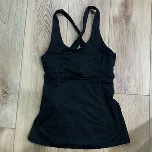 lululemon Black Workout Tank Top Size 2